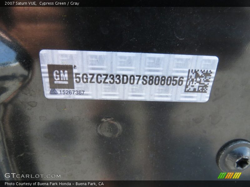 Cypress Green / Gray 2007 Saturn VUE