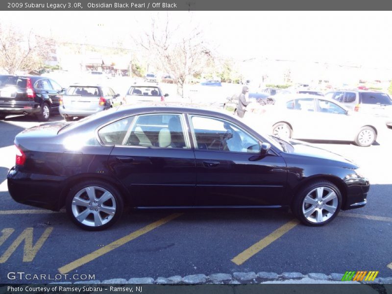 Obsidian Black Pearl / Off Black 2009 Subaru Legacy 3.0R