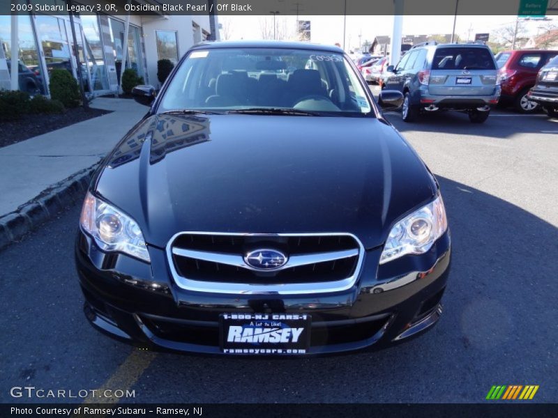 Obsidian Black Pearl / Off Black 2009 Subaru Legacy 3.0R