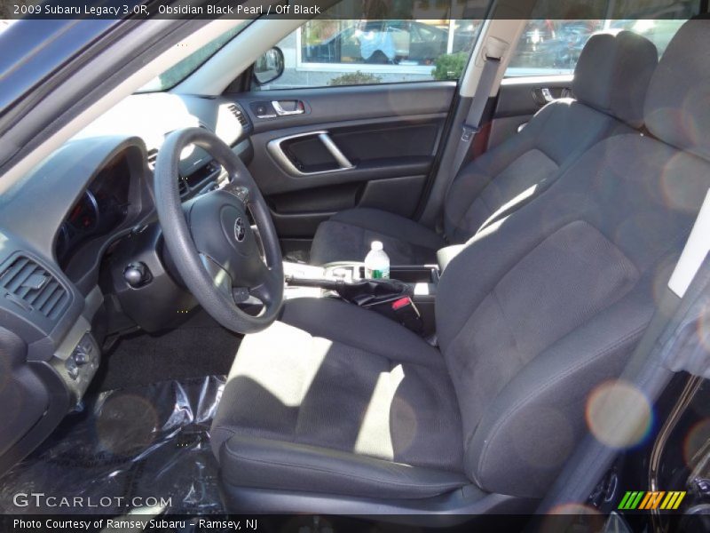 Obsidian Black Pearl / Off Black 2009 Subaru Legacy 3.0R