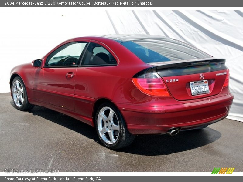Bordeaux Red Metallic / Charcoal 2004 Mercedes-Benz C 230 Kompressor Coupe