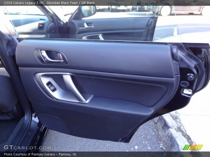 Obsidian Black Pearl / Off Black 2009 Subaru Legacy 3.0R