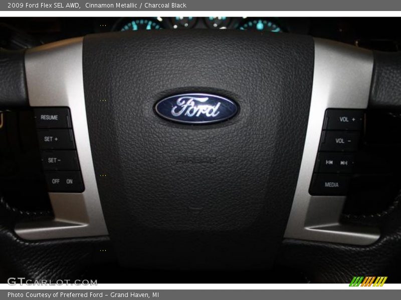 Cinnamon Metallic / Charcoal Black 2009 Ford Flex SEL AWD