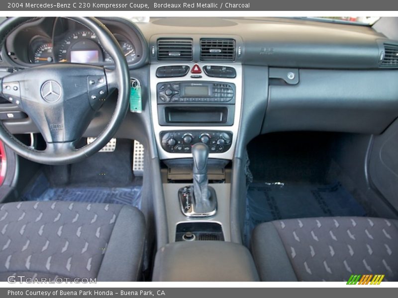 Bordeaux Red Metallic / Charcoal 2004 Mercedes-Benz C 230 Kompressor Coupe