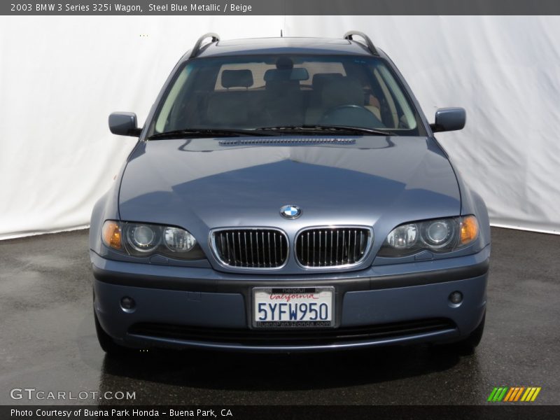 Steel Blue Metallic / Beige 2003 BMW 3 Series 325i Wagon