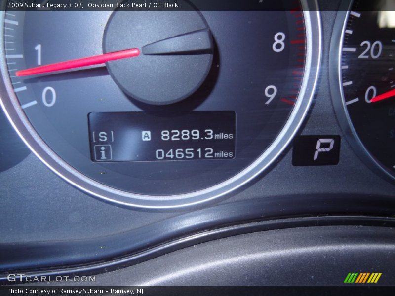 Obsidian Black Pearl / Off Black 2009 Subaru Legacy 3.0R