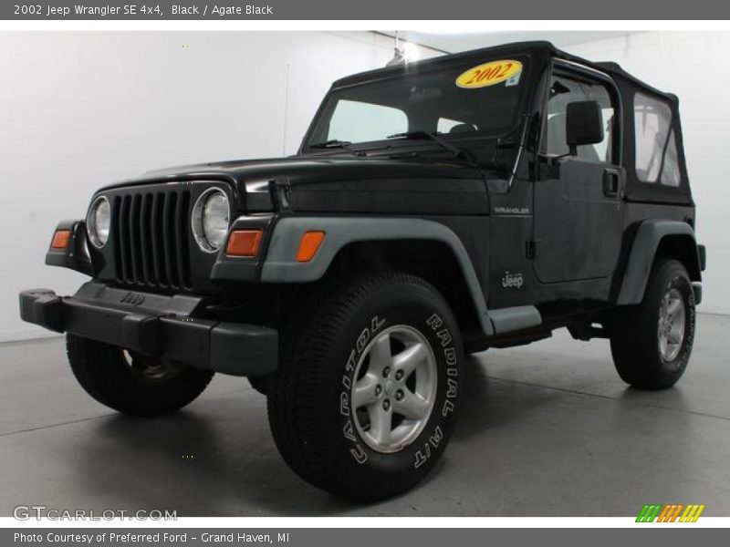 Black / Agate Black 2002 Jeep Wrangler SE 4x4