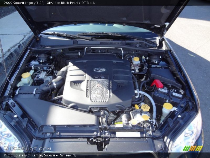 Obsidian Black Pearl / Off Black 2009 Subaru Legacy 3.0R