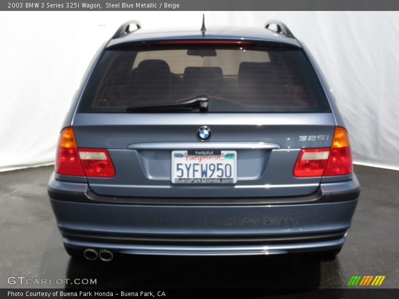 Steel Blue Metallic / Beige 2003 BMW 3 Series 325i Wagon