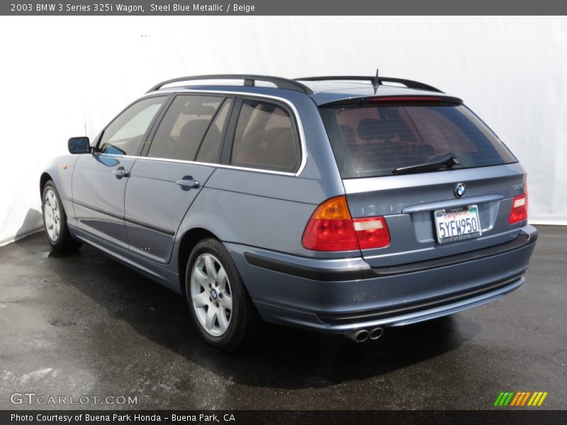 Steel Blue Metallic / Beige 2003 BMW 3 Series 325i Wagon