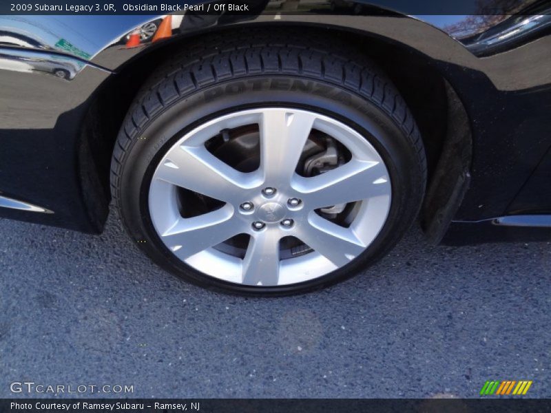 Obsidian Black Pearl / Off Black 2009 Subaru Legacy 3.0R