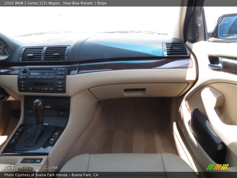 Steel Blue Metallic / Beige 2003 BMW 3 Series 325i Wagon