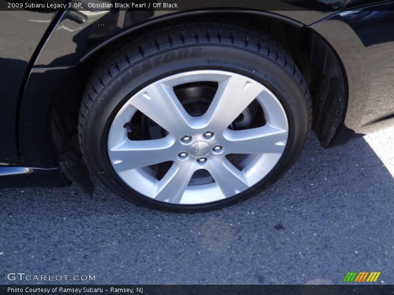 Obsidian Black Pearl / Off Black 2009 Subaru Legacy 3.0R