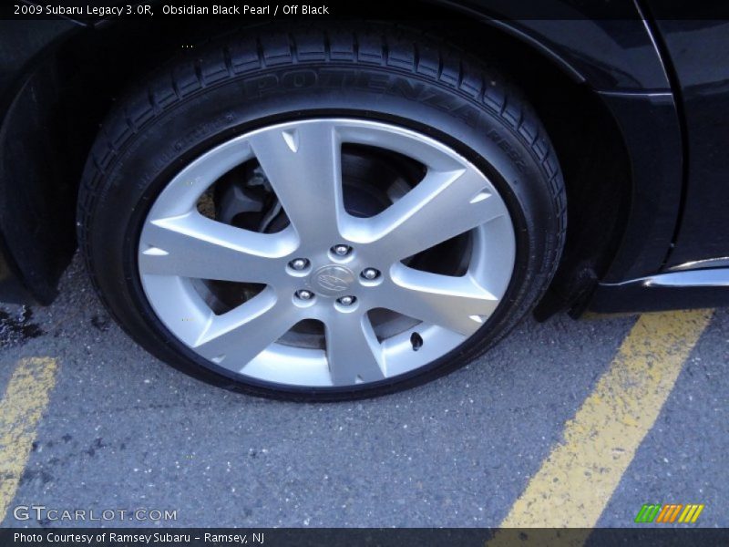 Obsidian Black Pearl / Off Black 2009 Subaru Legacy 3.0R