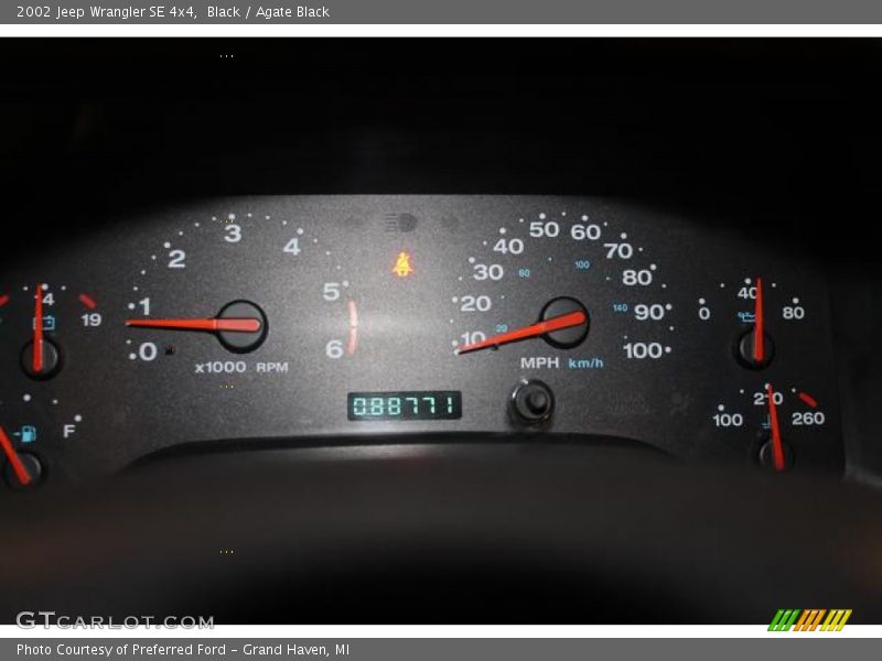 Black / Agate Black 2002 Jeep Wrangler SE 4x4