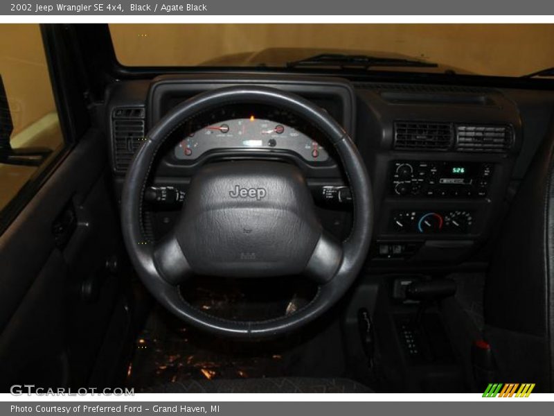 Black / Agate Black 2002 Jeep Wrangler SE 4x4