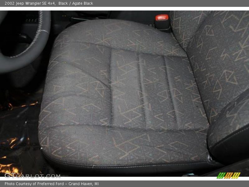 Black / Agate Black 2002 Jeep Wrangler SE 4x4