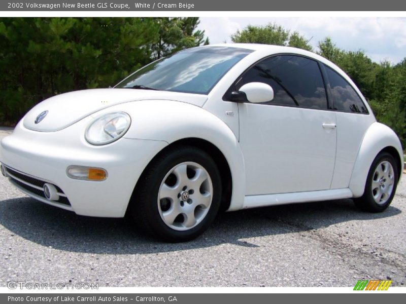 White / Cream Beige 2002 Volkswagen New Beetle GLS Coupe