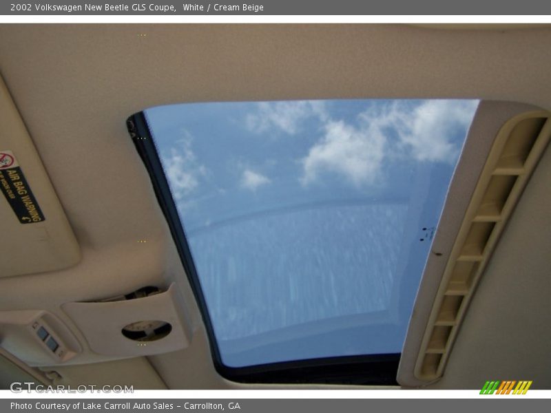 White / Cream Beige 2002 Volkswagen New Beetle GLS Coupe