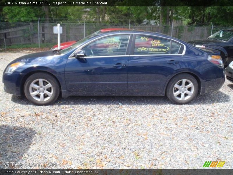 Majestic Blue Metallic / Charcoal 2007 Nissan Altima 3.5 SL