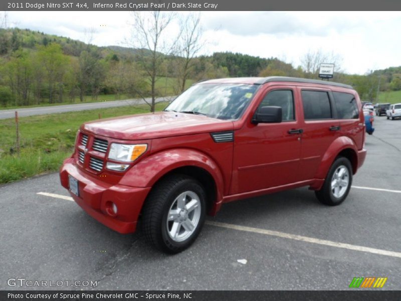 Inferno Red Crystal Pearl / Dark Slate Gray 2011 Dodge Nitro SXT 4x4