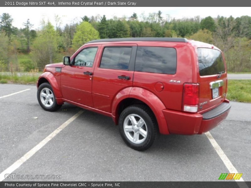 Inferno Red Crystal Pearl / Dark Slate Gray 2011 Dodge Nitro SXT 4x4
