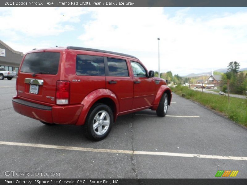 Inferno Red Crystal Pearl / Dark Slate Gray 2011 Dodge Nitro SXT 4x4
