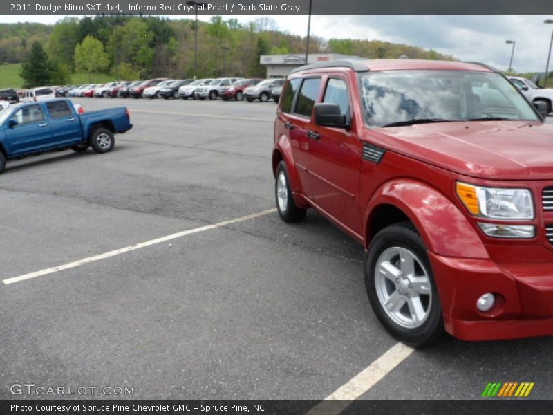 Inferno Red Crystal Pearl / Dark Slate Gray 2011 Dodge Nitro SXT 4x4