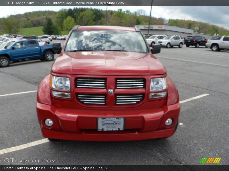 Inferno Red Crystal Pearl / Dark Slate Gray 2011 Dodge Nitro SXT 4x4