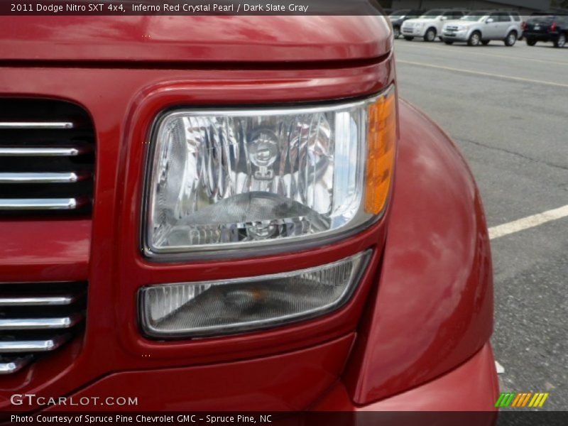 Inferno Red Crystal Pearl / Dark Slate Gray 2011 Dodge Nitro SXT 4x4