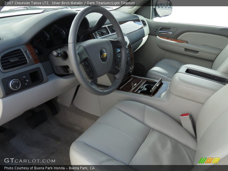 Silver Birch Metallic / Dark Titanium/Light Titanium 2007 Chevrolet Tahoe LTZ