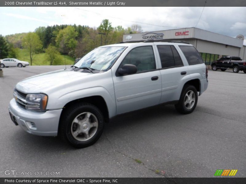 Silverstone Metallic / Light Gray 2008 Chevrolet TrailBlazer LS 4x4