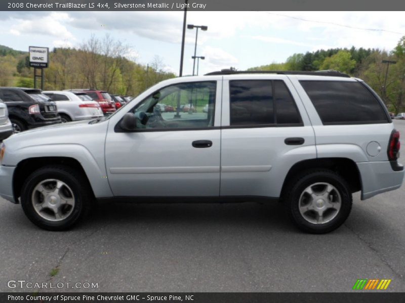 Silverstone Metallic / Light Gray 2008 Chevrolet TrailBlazer LS 4x4