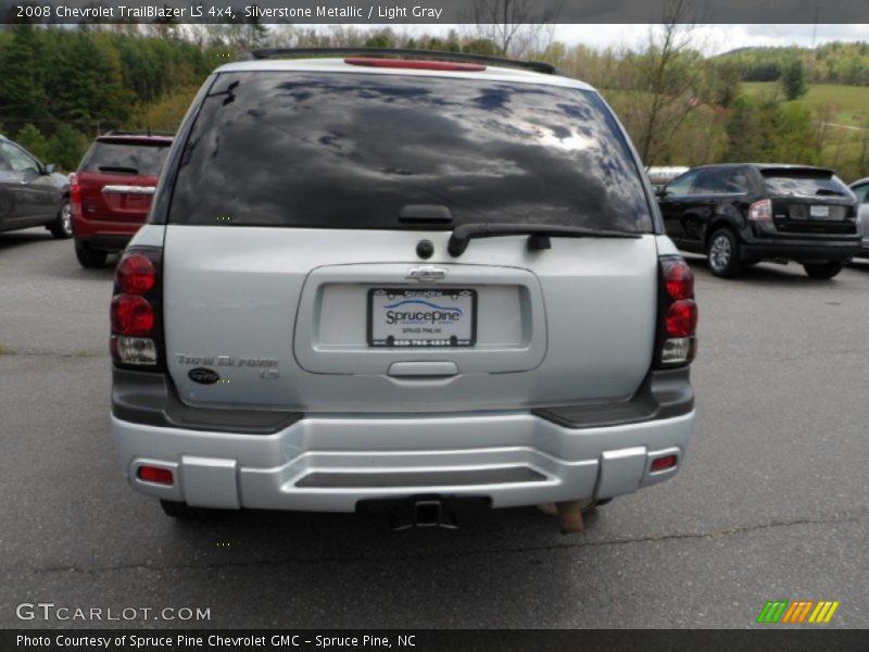 Silverstone Metallic / Light Gray 2008 Chevrolet TrailBlazer LS 4x4