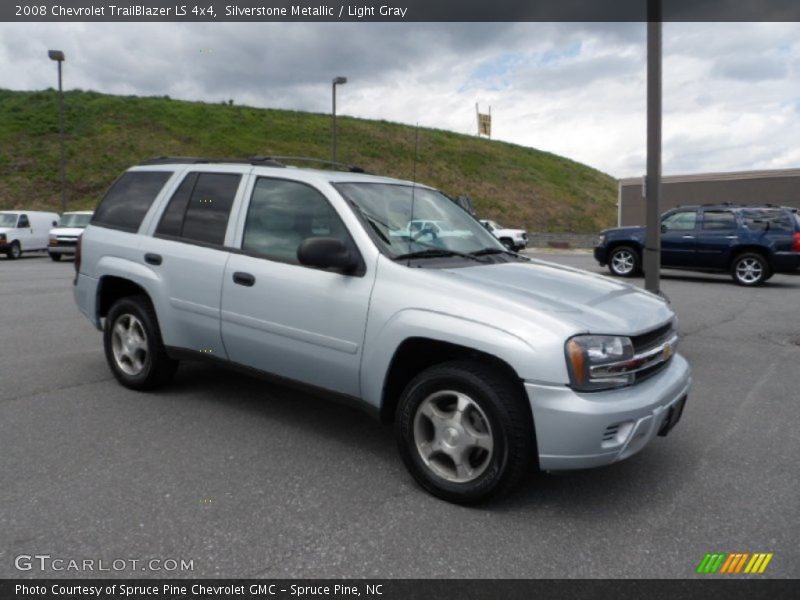 Silverstone Metallic / Light Gray 2008 Chevrolet TrailBlazer LS 4x4