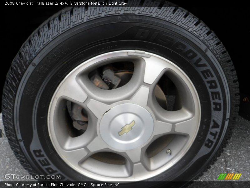 Silverstone Metallic / Light Gray 2008 Chevrolet TrailBlazer LS 4x4