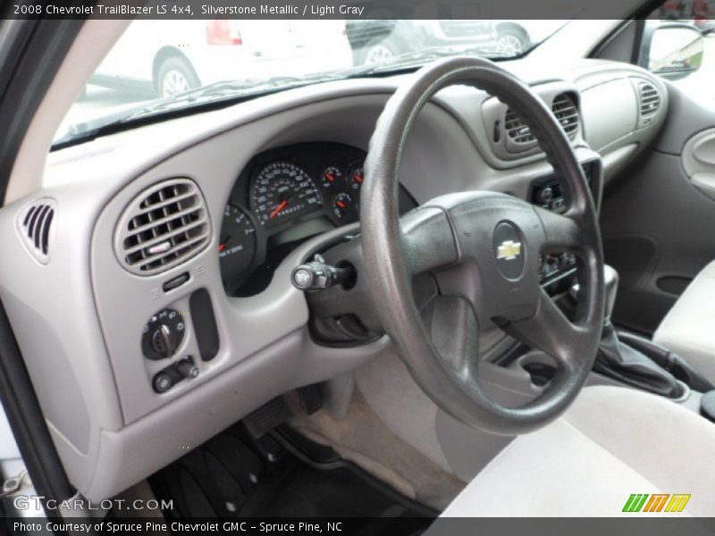 Silverstone Metallic / Light Gray 2008 Chevrolet TrailBlazer LS 4x4