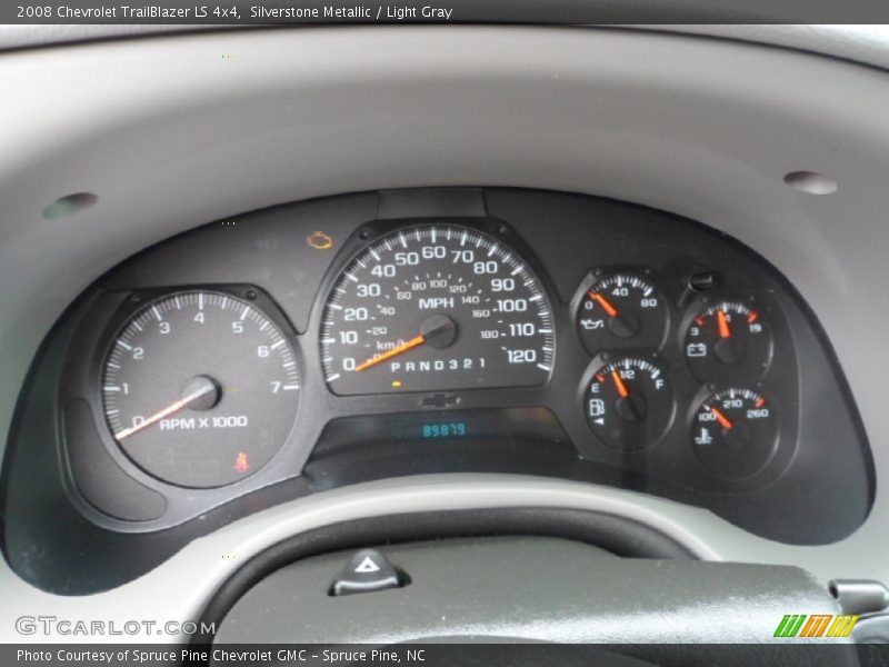 Silverstone Metallic / Light Gray 2008 Chevrolet TrailBlazer LS 4x4
