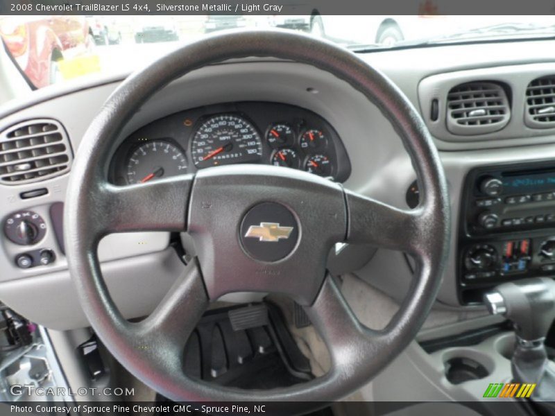 Silverstone Metallic / Light Gray 2008 Chevrolet TrailBlazer LS 4x4