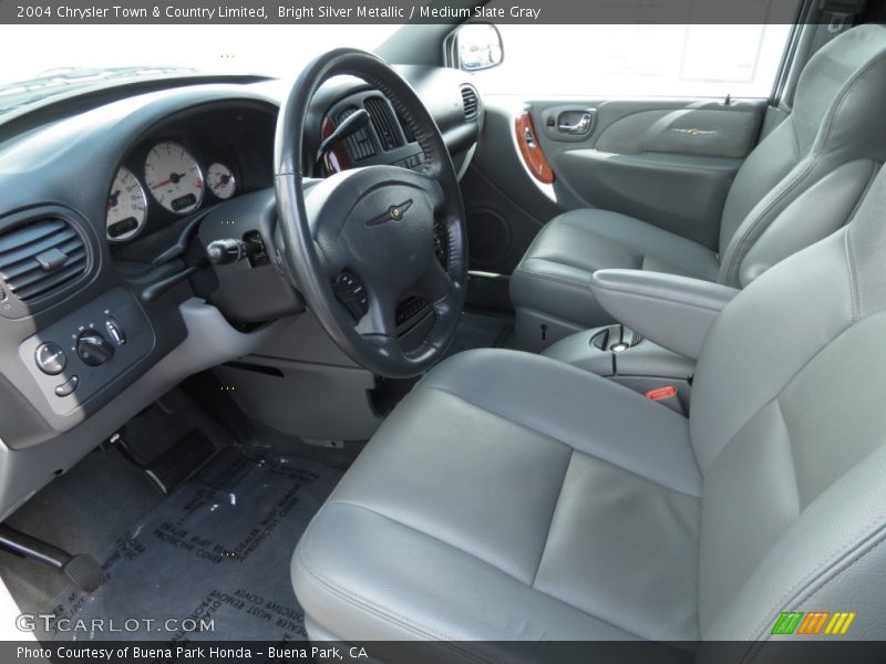 Bright Silver Metallic / Medium Slate Gray 2004 Chrysler Town & Country Limited