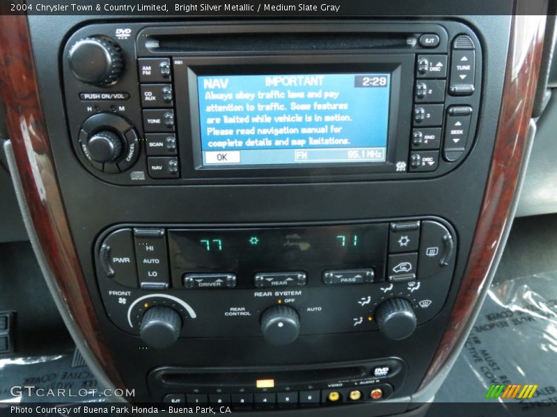 Bright Silver Metallic / Medium Slate Gray 2004 Chrysler Town & Country Limited