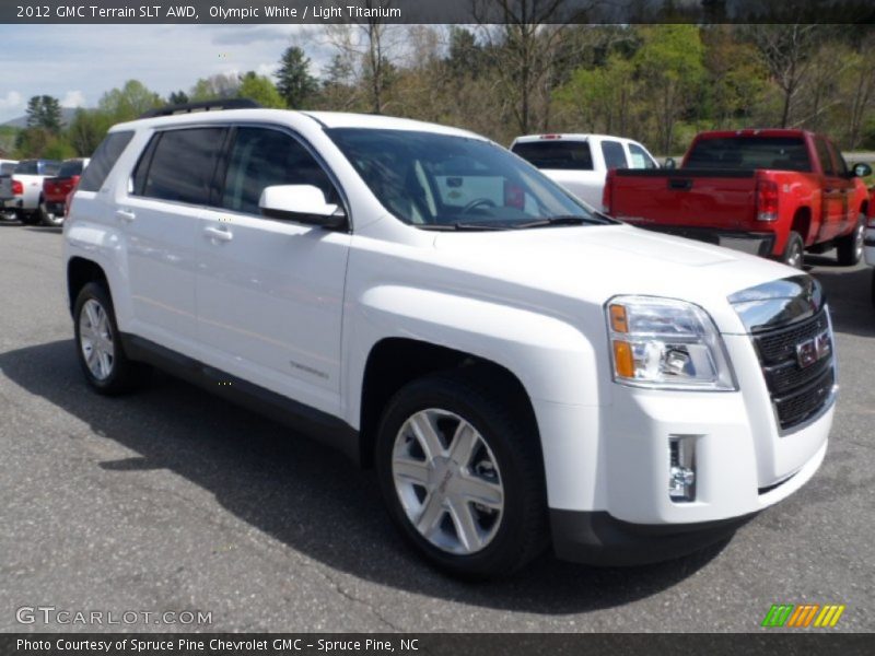 Olympic White / Light Titanium 2012 GMC Terrain SLT AWD