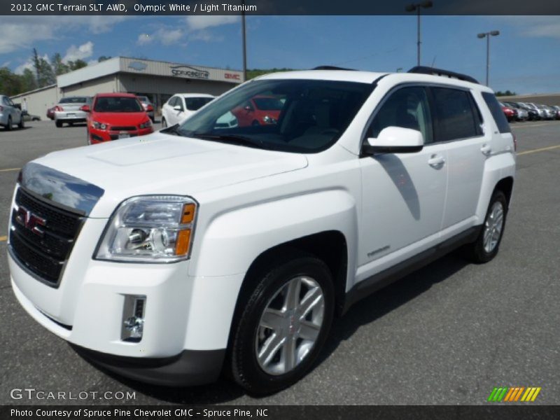 Olympic White / Light Titanium 2012 GMC Terrain SLT AWD