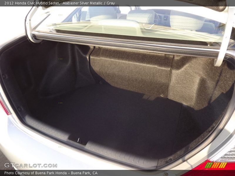 Alabaster Silver Metallic / Gray 2012 Honda Civic Hybrid Sedan