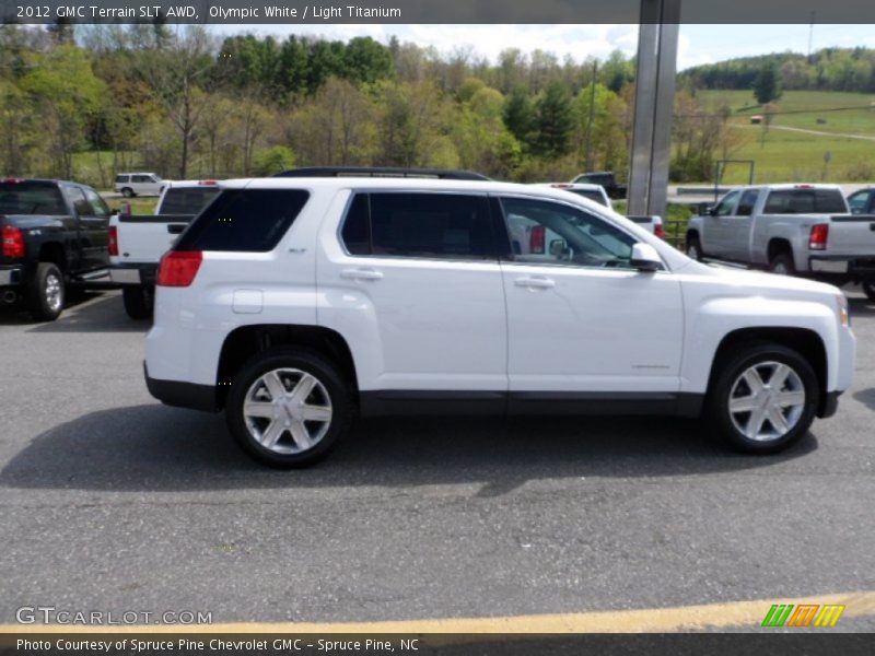 Olympic White / Light Titanium 2012 GMC Terrain SLT AWD