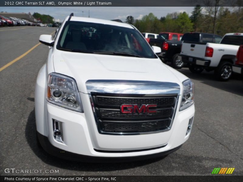 Olympic White / Light Titanium 2012 GMC Terrain SLT AWD
