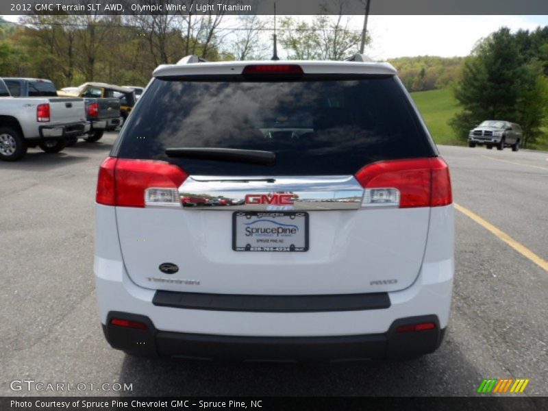 Olympic White / Light Titanium 2012 GMC Terrain SLT AWD