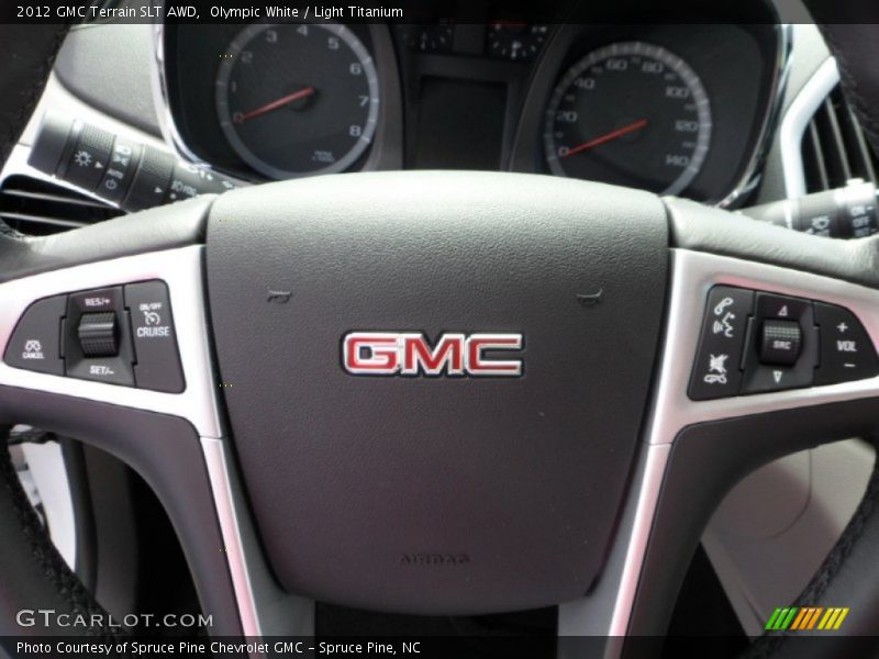 Olympic White / Light Titanium 2012 GMC Terrain SLT AWD