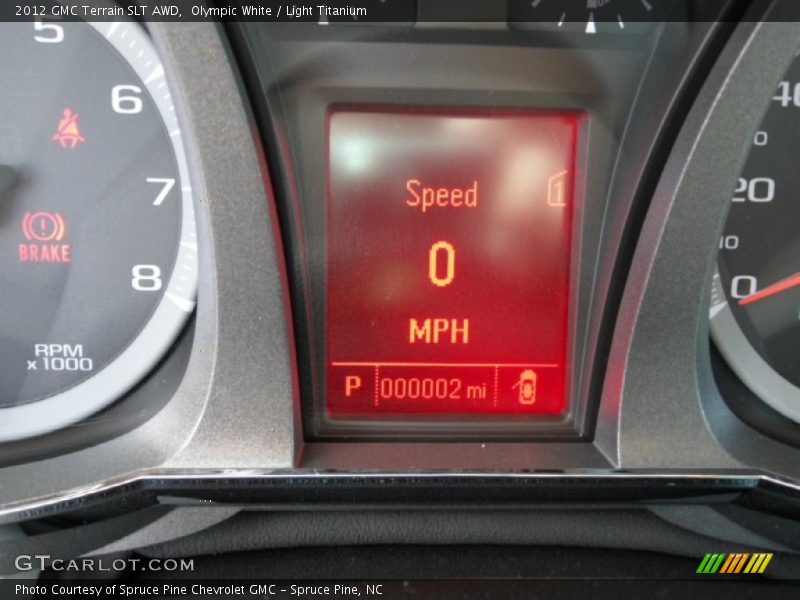 Olympic White / Light Titanium 2012 GMC Terrain SLT AWD