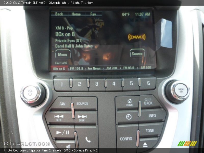 Olympic White / Light Titanium 2012 GMC Terrain SLT AWD